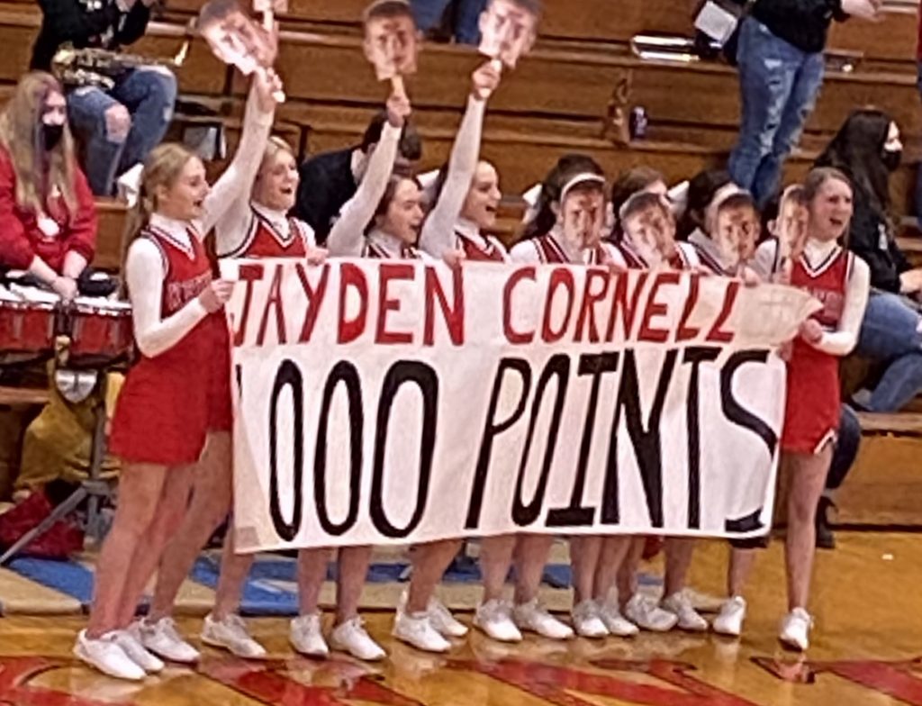 Cornell Tallies 1000th Career Point WKTN