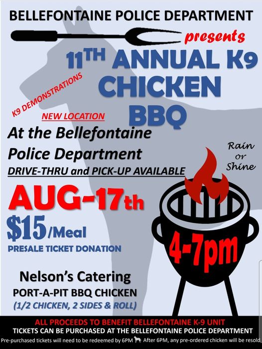 Bellefontaine Police Department hosts 11th Annual K9 Chicken BBQ – WKTN