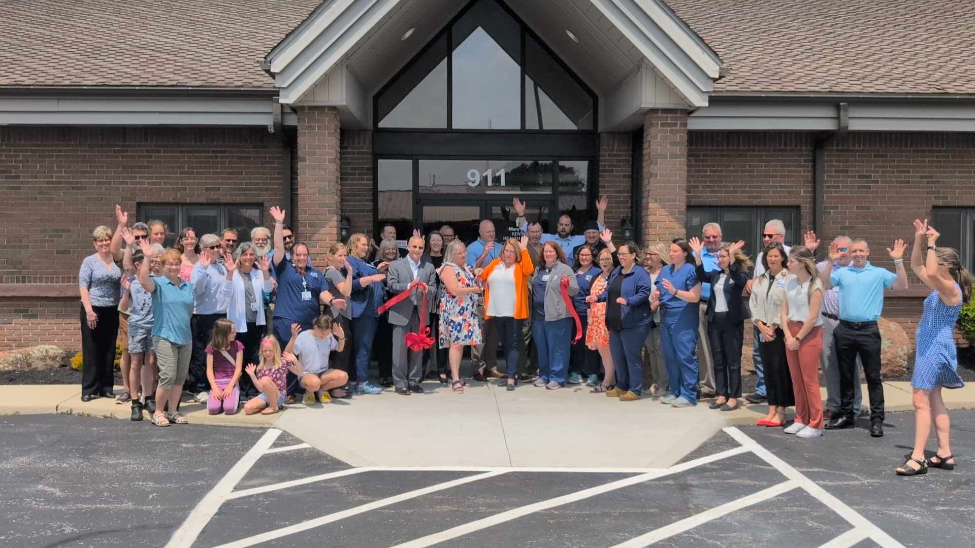Ribbon Cutting Held for Mary Rutan Kenton Health Center 95.3 WKTN