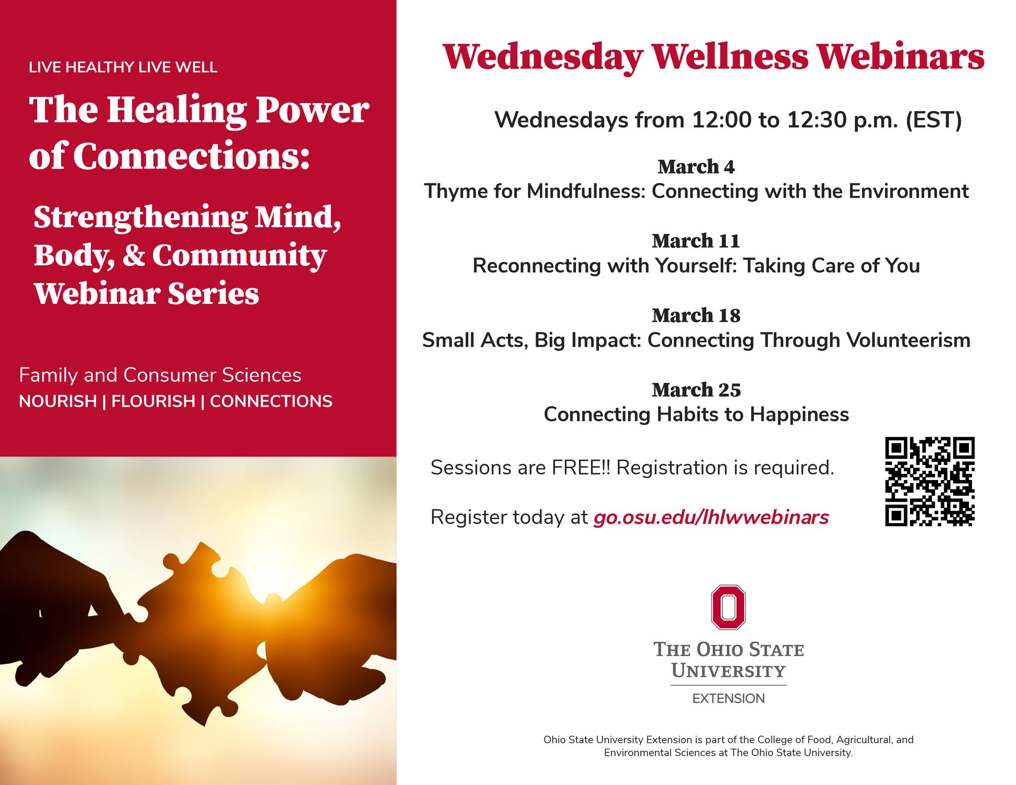 Ohio State University Extension to Host Wednesday Wellness Webinars