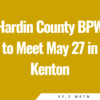 Hardin County BPW to Meet May 27 in Kenton