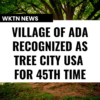 Village of Ada Recognized as Tree City USA for 45th Time