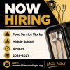 Benjamin Logan Seeking Food Service Worker for Middle School