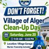 Village of Alger Clean-Up Day Set for Saturday