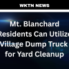 Mt. Blanchard Residents Can Utilize Village Dump Truck for Yard Cleanup