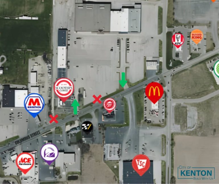 Kenton Officials Provide Update on Columbus Street Sidewalk Project