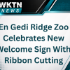 En Gedi Ridge Zoo Celebrates New Welcome Sign With Ribbon Cutting