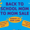 Y Hosting Back to School Mom to Mom Sale