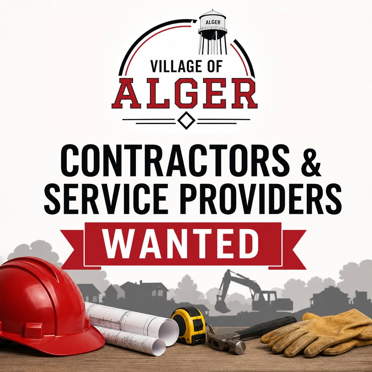 Village of Alger Updating Local Contractor and Vendor Contact List