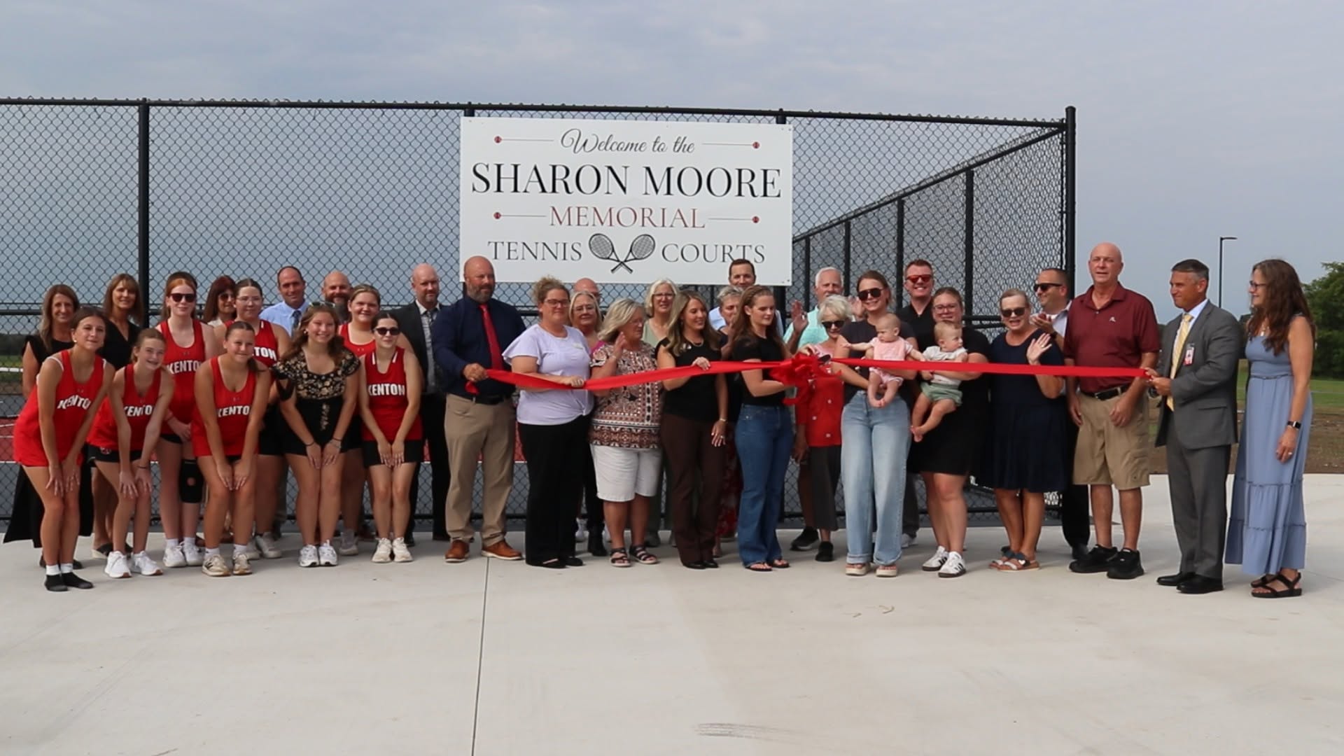 New Sharon Moore Memorial Tennis Courts Dedicated in Kenton