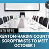 Kenton-Hardin County Soroptimists to Meet October 1