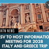 USV to Host Information Meeting for 2028 Italy and Greece Trip