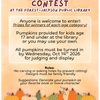 Forest-Jackson Public Library Hosting Pumpkin Decorating Contest