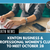 Kenton Business & Professional Women’s Club to Meet October 28