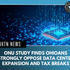 ONU Study Finds Ohioans Strongly Oppose Data Center Expansion and Tax Breaks